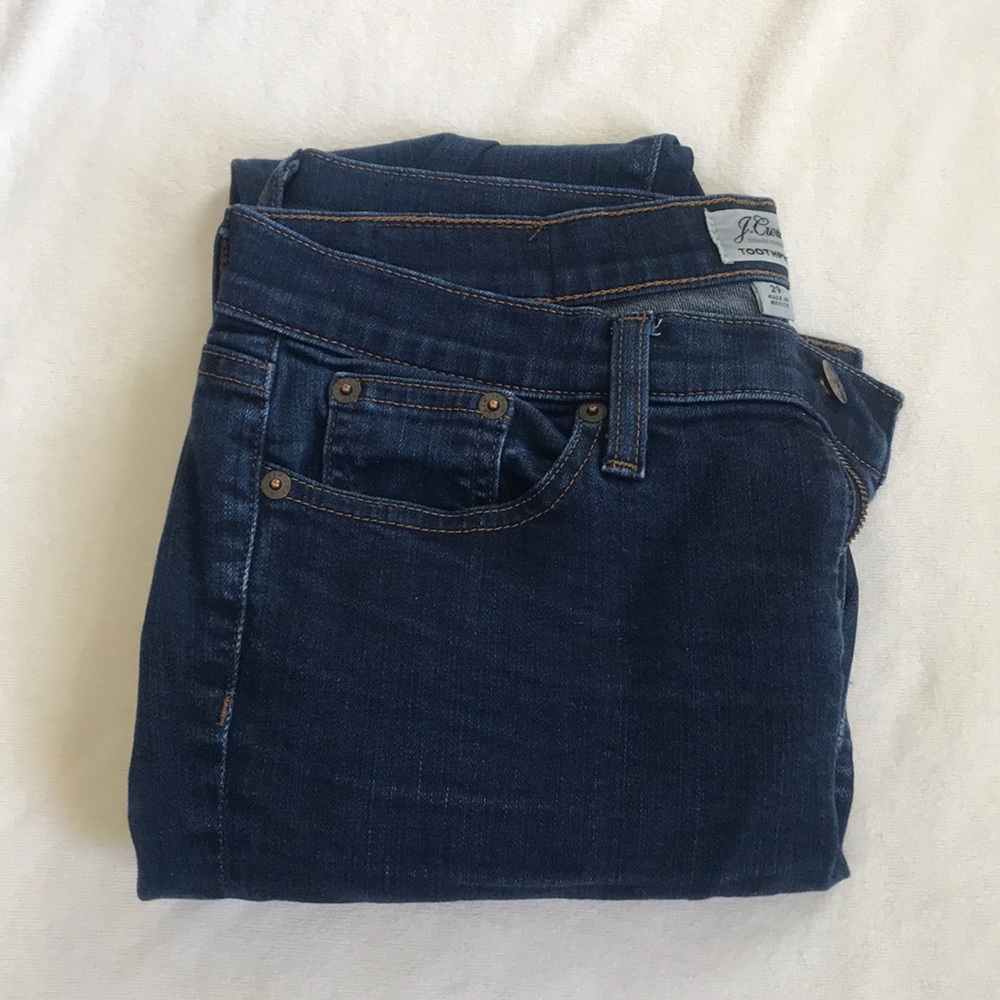 J Crew Toothpick Jeans Dark wash